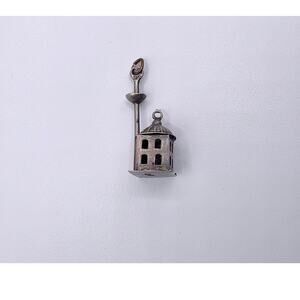 Vintage European 800 Silver Railroad Lantern Signal Charm